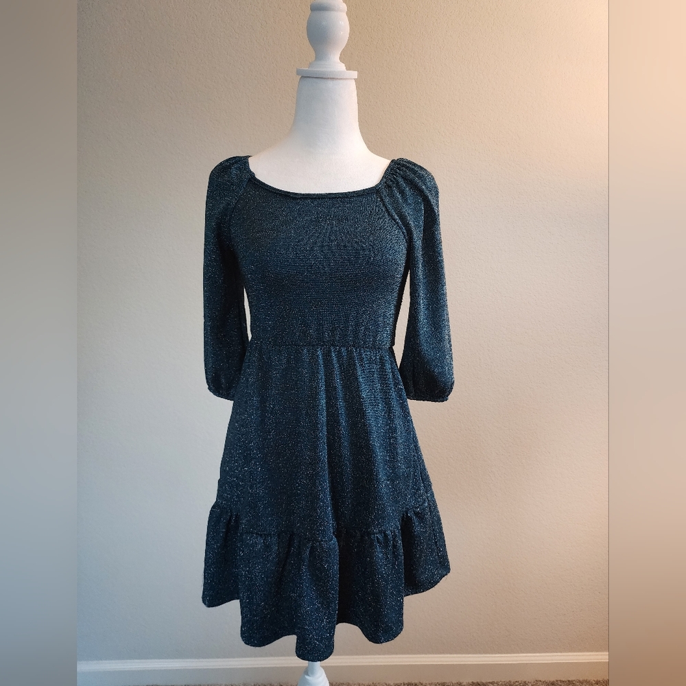 Shimmery Blue Dress for Girls